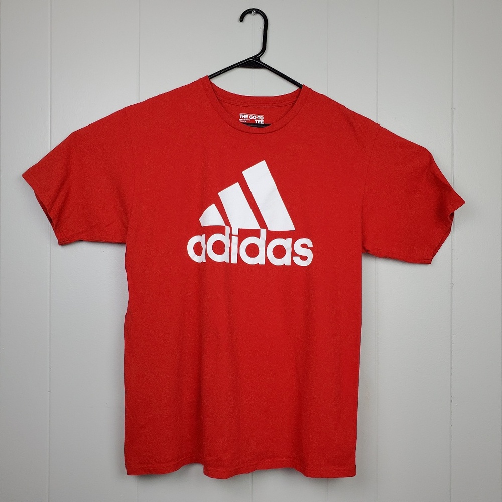 Adidas The Go-To Tee Red Logo Size XL